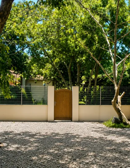 Portão de entrada do jardim